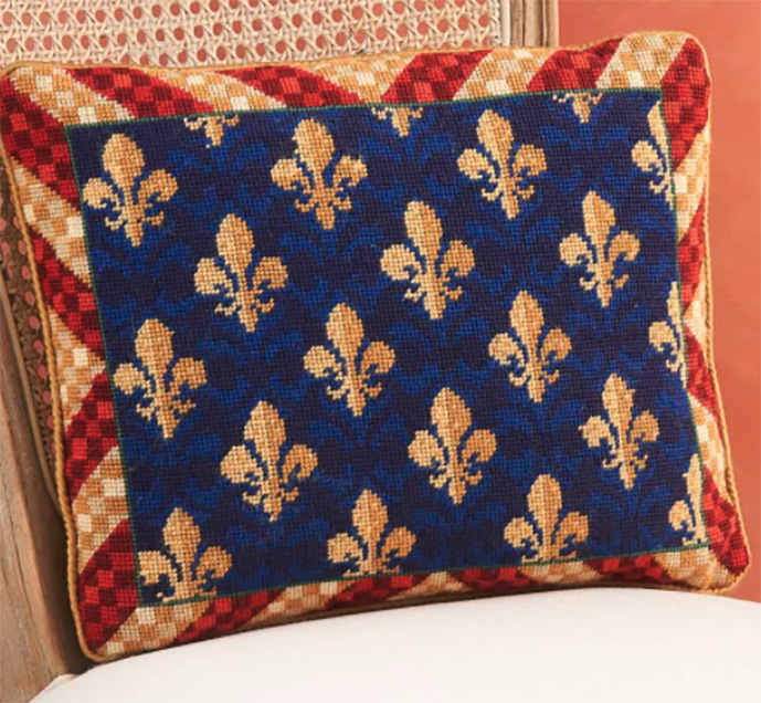 Fleur de Lys Needlepoint