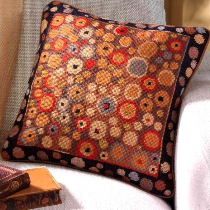 Klimt Gold Needlepoint