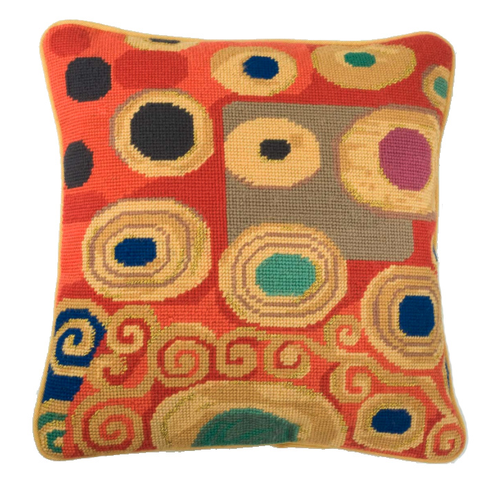 Klimt Saffron Needlepoint
