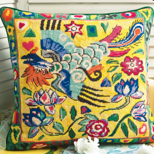 Klimt Songbird Needlepoint