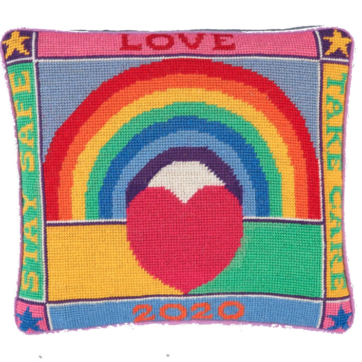 Rainbow of Love Needlepoint