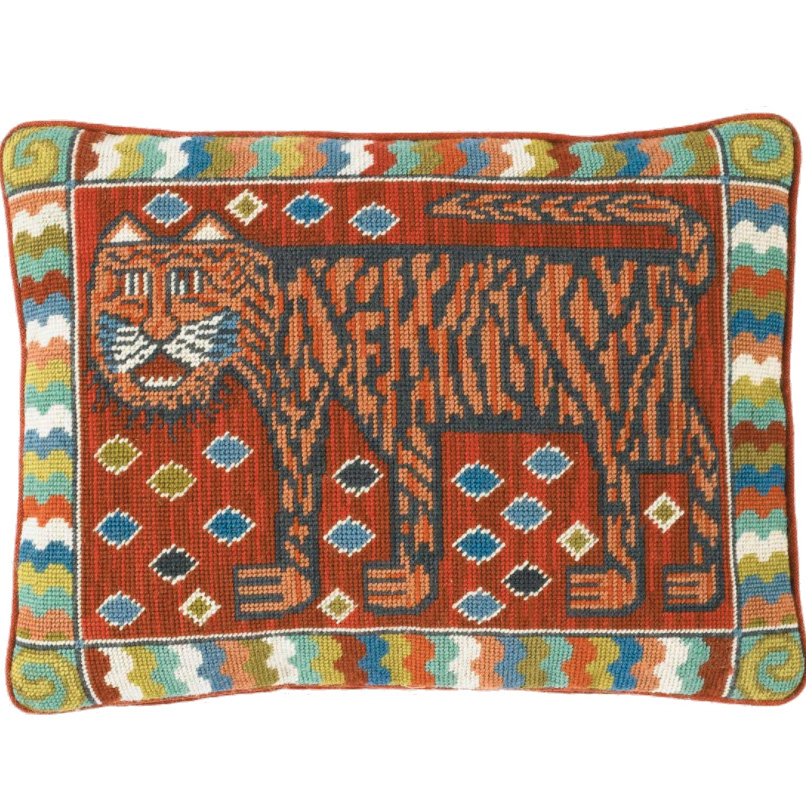 Tiger Cushion Needlepoint