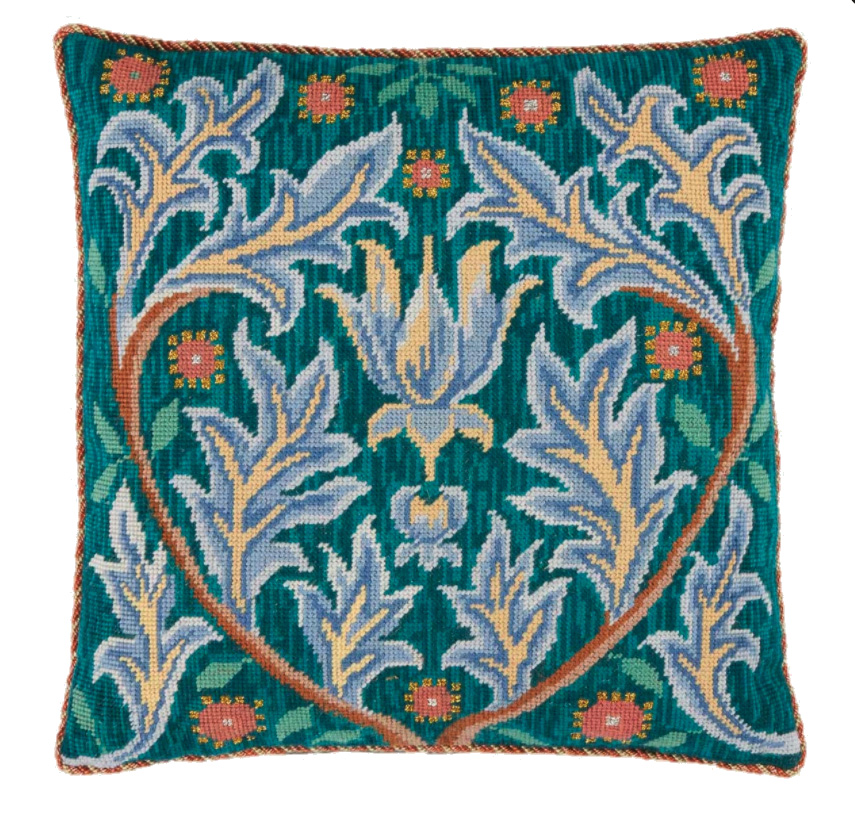William Cushion Needlepoint