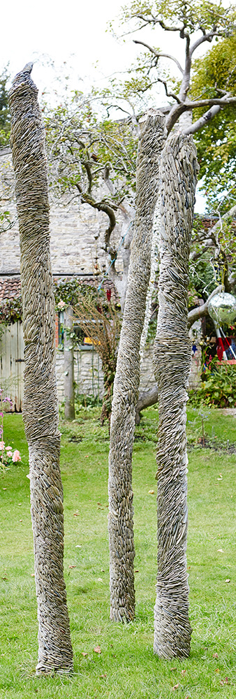 detail of shell obelisk