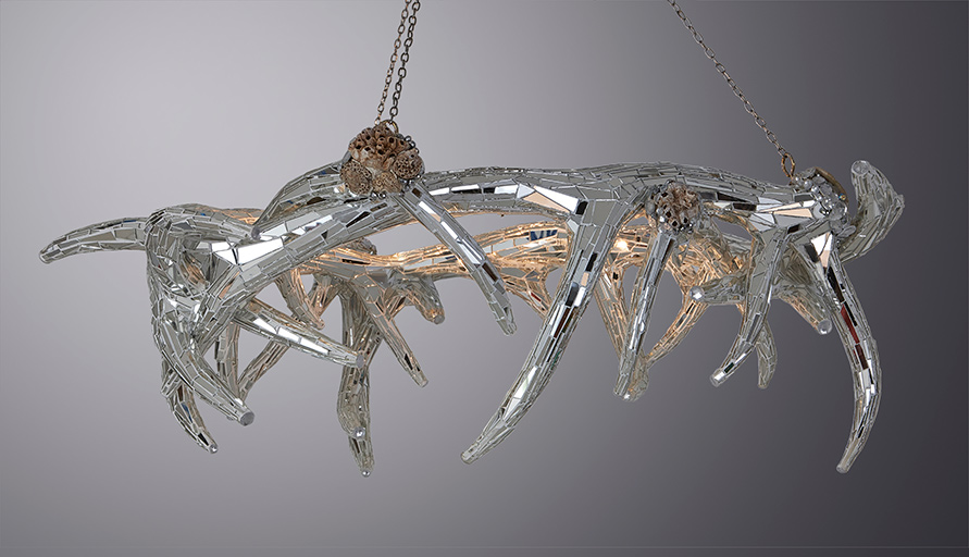 mirror chandelier